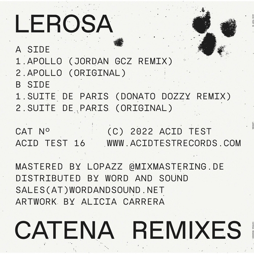 Lerosa - Catena Remixes [ACIDTEST16D]